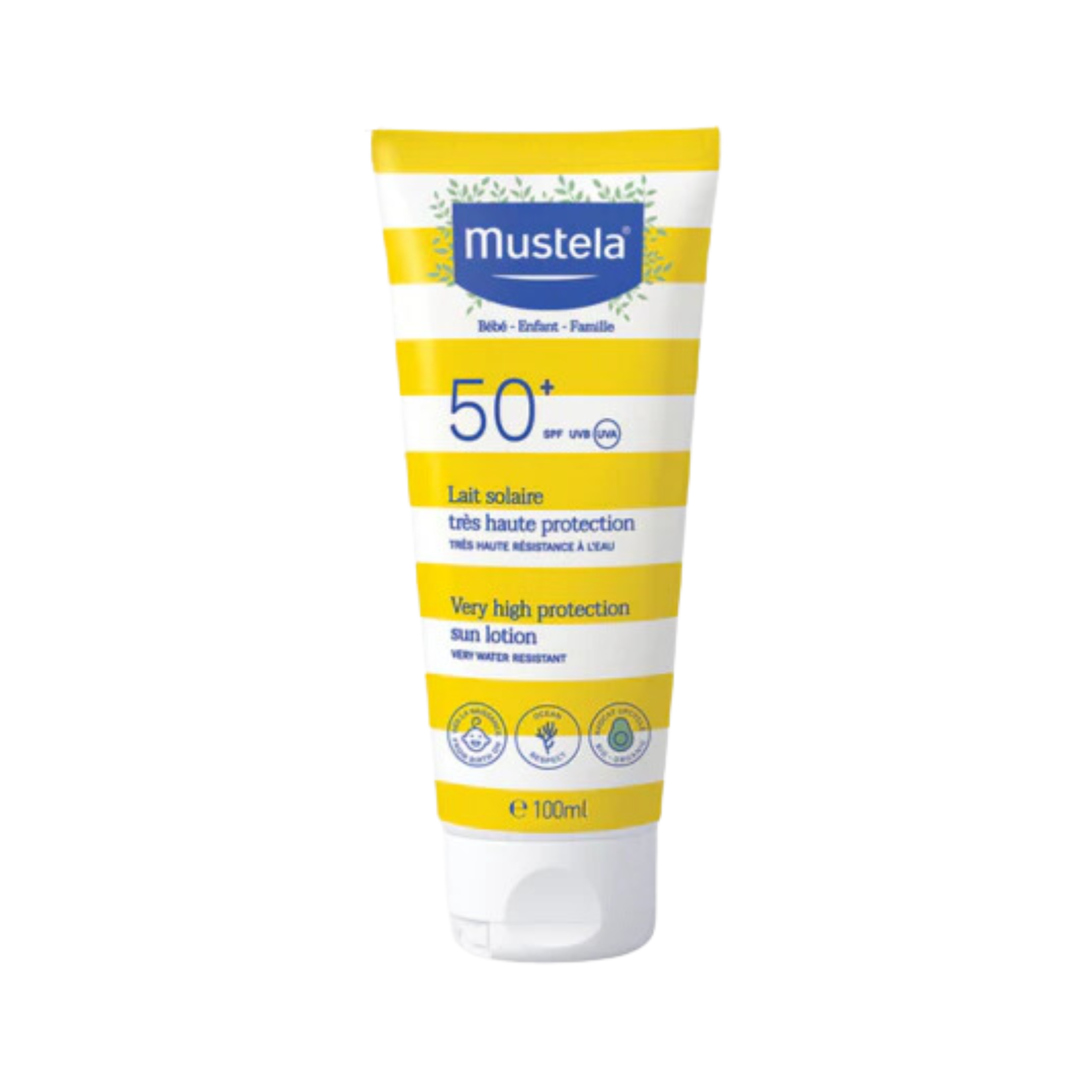 Mustela sun losion sa visokom UV zaštitom za decu i odrasle, 100ml